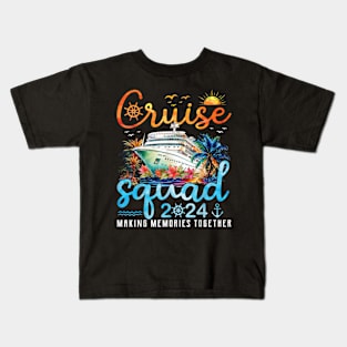 Cruise Squad 2024 Family Group Matching Summer Vacation Kids T-Shirt